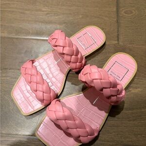 Dolce Vita Pink Braided Sandals